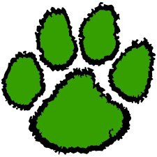 Green wildcat paw